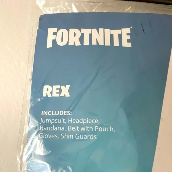 Spirit Halloween Adult Rex Fortnite Costume Size Small Complete Like New‎ - Picture 5 of 6